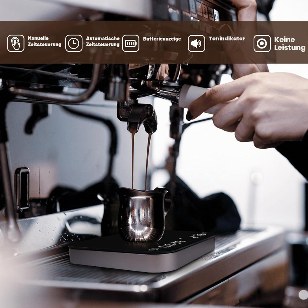 Mini-Kaffeewaage mit Timer,barista waage,Wiederaufladbare Waage für Filterkaffee,barista waage für E