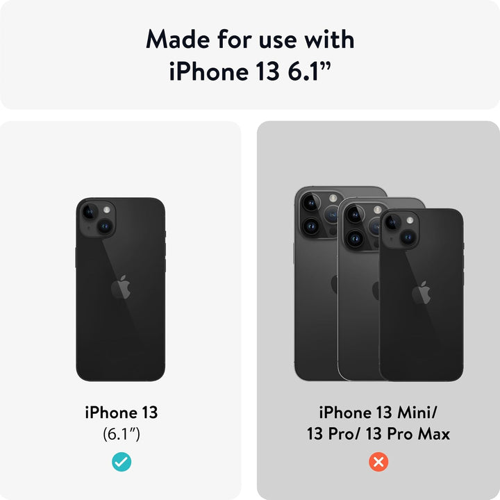 Mous - Hülle für iPhone 13 - Carbonfaser - Limitless 4.0 - Handyhülle iPhone 13 MagSafe-Kompatibel C