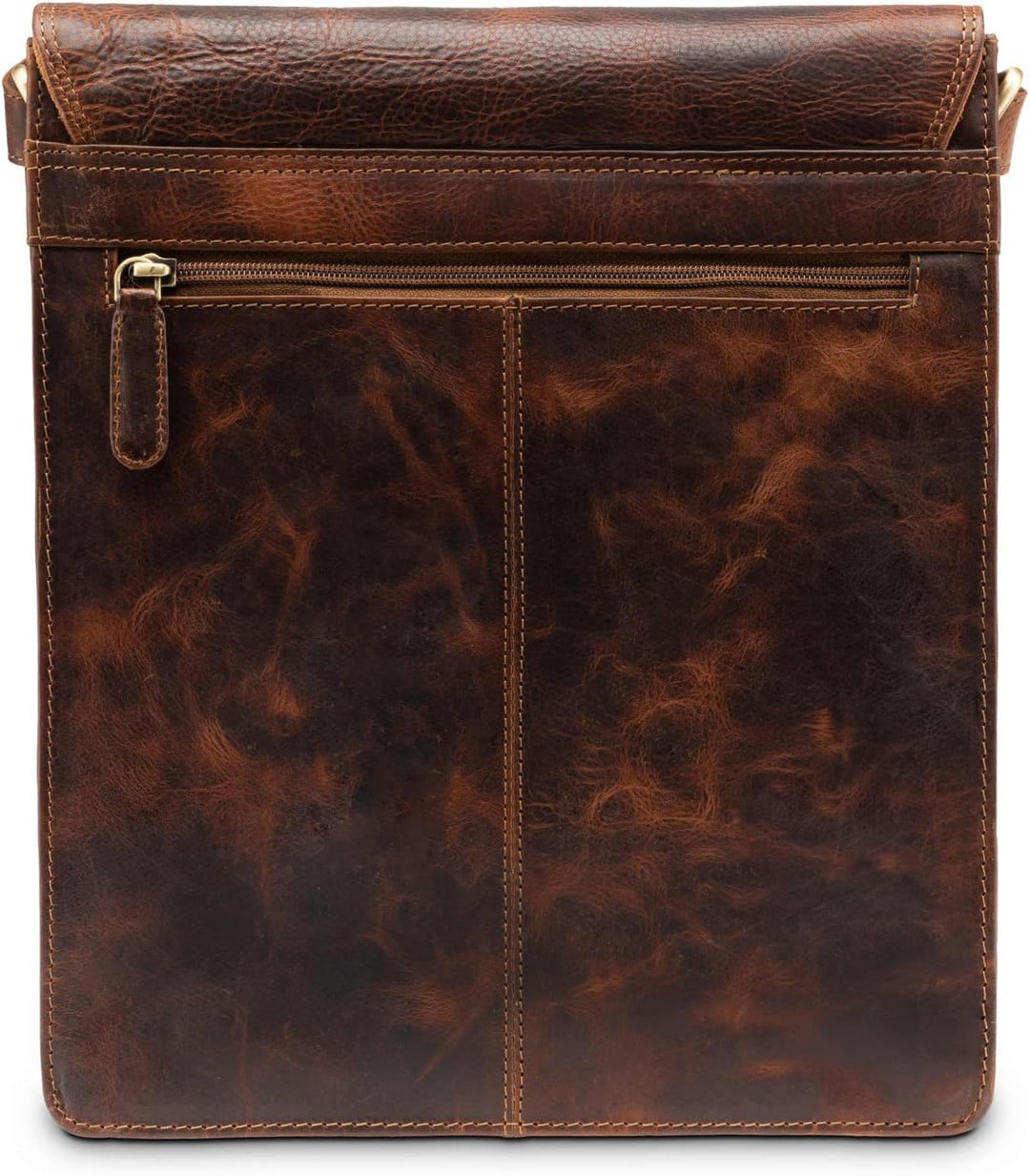 LEABAGS Leder Messenger Bag, London Vintage Herren Umhängetaschen, Echtleder Aktentasche Laptoptasch