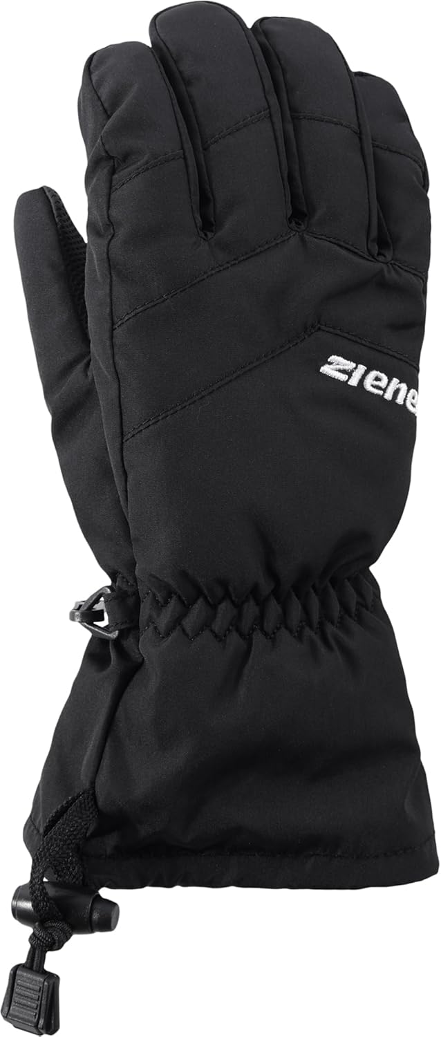 Ziener Kinder LETT AS glove junior Ski-Handschuhe/Wintersport | wasserdicht, atmungsaktiv 3 Schwarz,