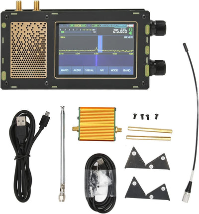 50 kHz-2 GHz SDR-Empfänger Malahit SDR-Empfänger, 3,5-Zoll-Touchscreen, 3600-mAh-Akku, AM SSB NFM WF