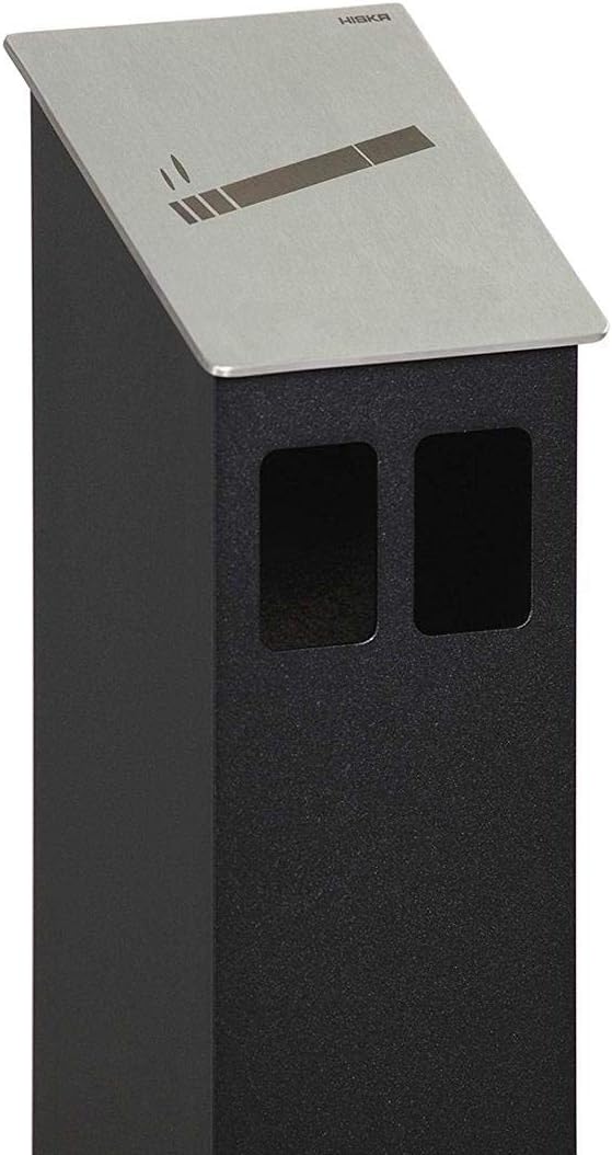 HISKA Standascher Aluminium Pulverbeschichtet (Schwarz Ral 9005