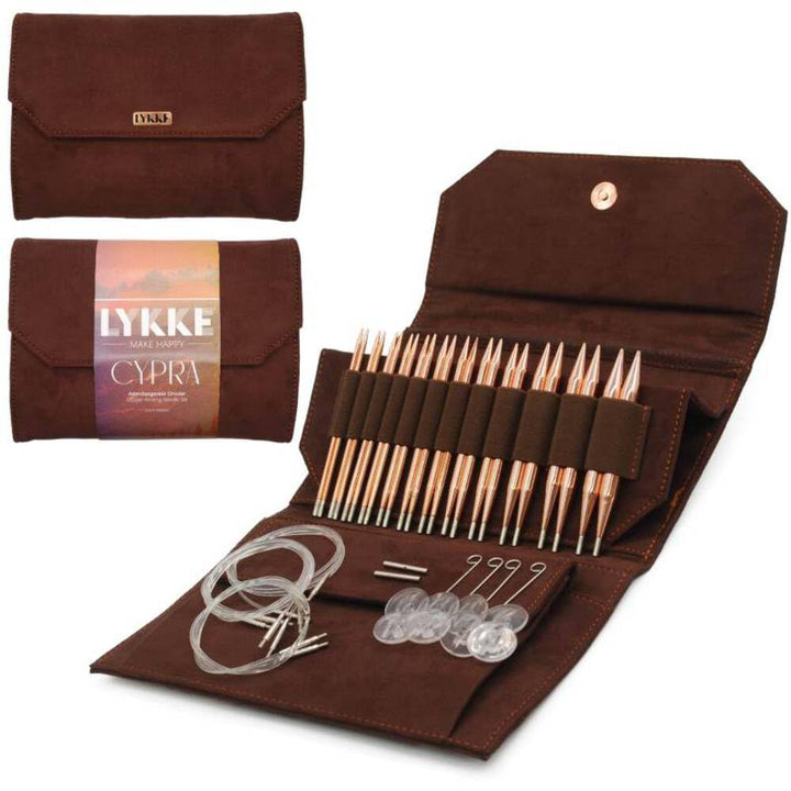 Lykke Cypra Nadel-Set, austauschbar, 12,7 cm, Braun