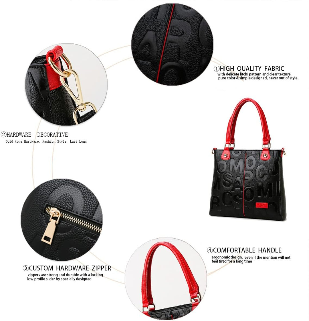 BUKESIYI Damen Tasche Umhängetasche Handtasche Frauen Klein Schultertasche Weekender Lack PU Leder D