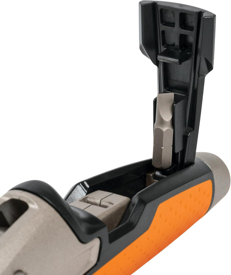 Fiskars Universal-Malermesser, Länge 19,1 cm, Rostfreier Stahl/Kunststoff, Schwarz/Orange, CarbonMax