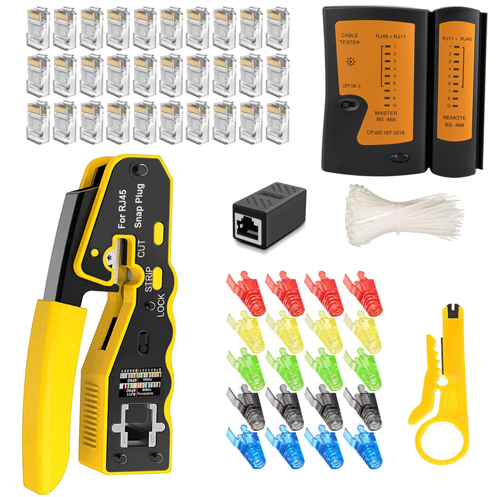 MAYLINE RJ11 RJ45 Cat5 Cat6 Netzwerkkabelprüfgeräte Reparaturwerkzeuge Abisolierschneider, Crimpen d