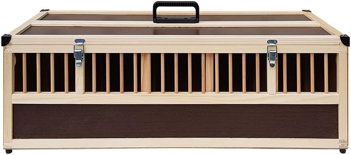 Breker Kleintier-Transportbox aus Holz - 5 Abteilungen
