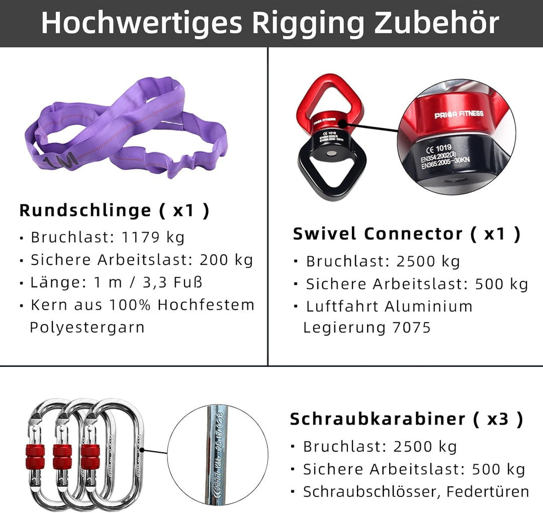 Aerial Hoop Set, Professional Aerial Lyra Hoop, 85cm/95cm/100cm 5 Grössen Edelstahl Single Point Aer