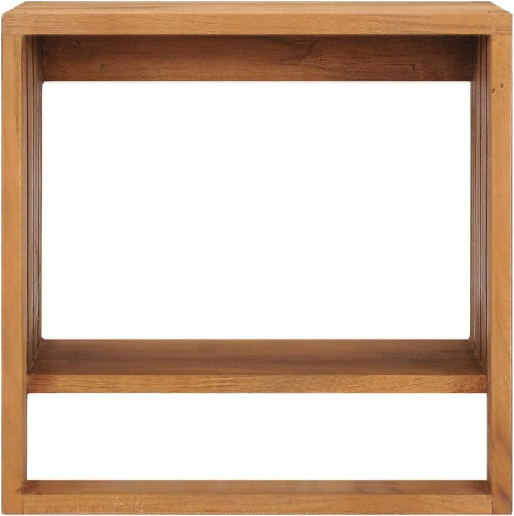 vidaXL Teak Massiv Handtuchregal Wandmontage Handtuchhalter Wandregal Bad Handtuchablage Hängeregal