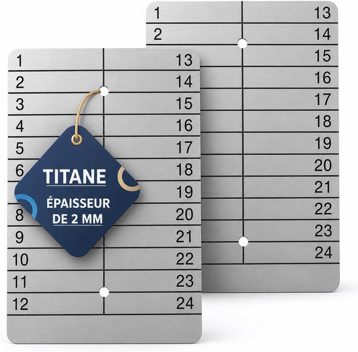Hooe England Crypto Seed Storage 2 x Lazer Gravierte Kalt Titan Metallplatte Brieftasche Stanzbar od