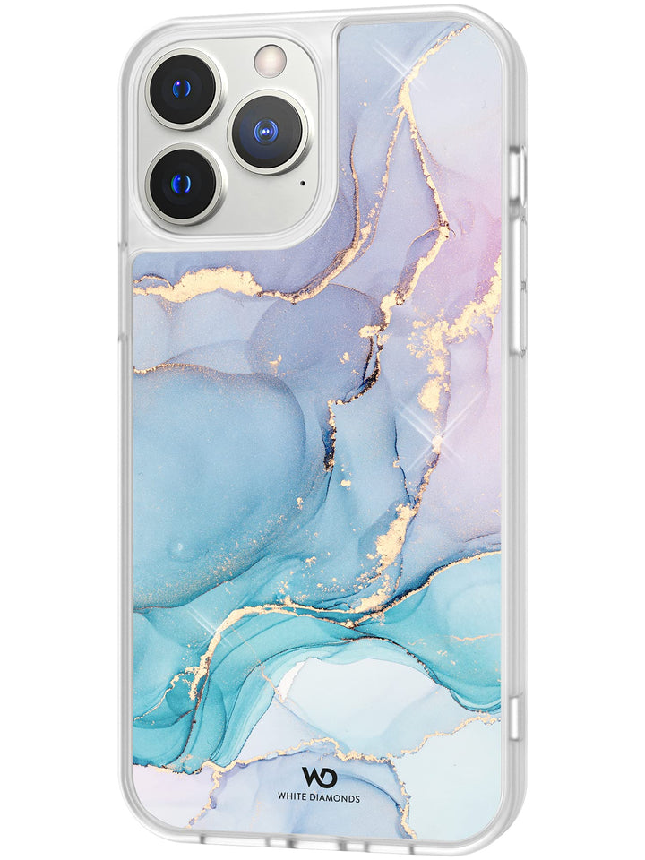 White Diamonds - Hülle Robust Marmoriert Handyhülle Case Passend für Apple iPhone 13 Pro Max I Tough