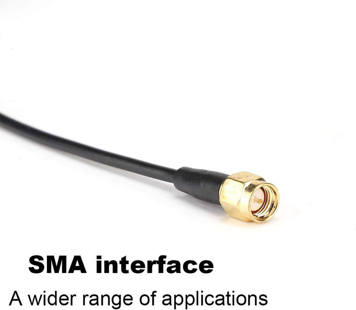 Greensen FM-Antenne, DAB-Antenne Digitale Radioantenne 5M SMA 20dB Signalempfang Klebemontage für FM