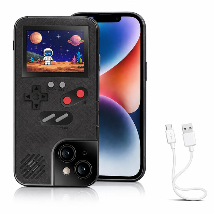 Chu9 Game Phone Case, 168 Eingebaute Kleine Videospiele Schwarz Kompatibel mit iPhone 13 Pro Max for