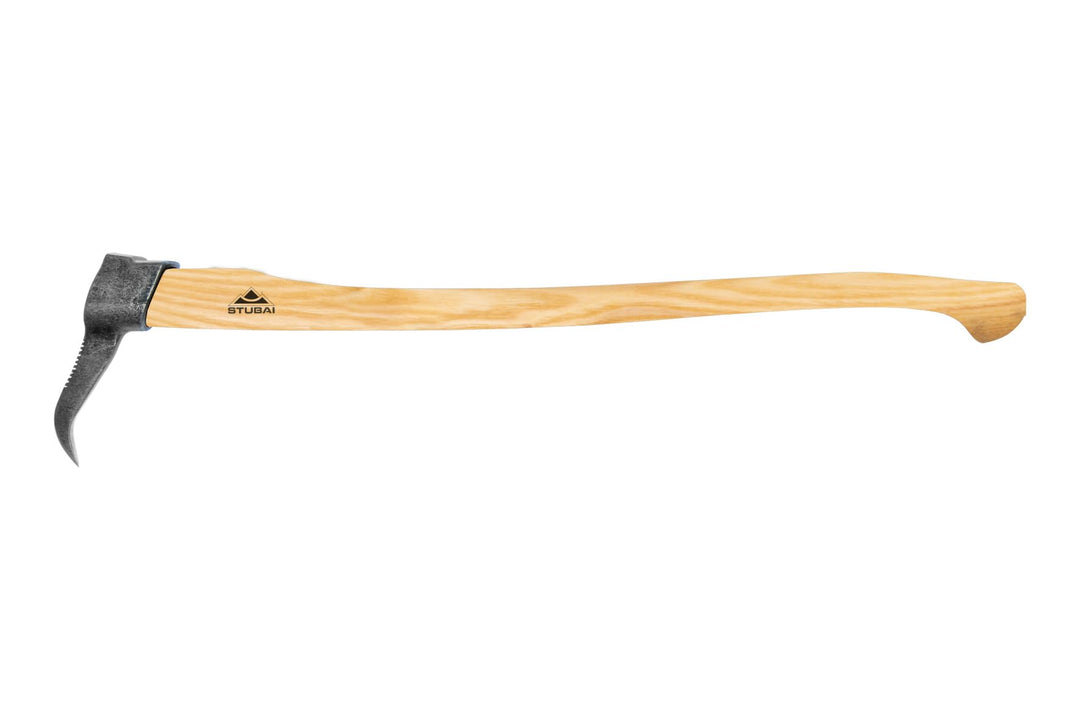 STUBAI Sappie Nature mit Zahnung | Sappel Unterländer Form mit Eschenholz-Stiel | 1100 g Kopfgewicht