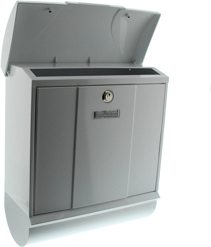Burg-Wächter Briefkasten-Set mit integriertem Zeitungsfach, A4 Einwurf-Format, EU Norm EN 13724, Ver