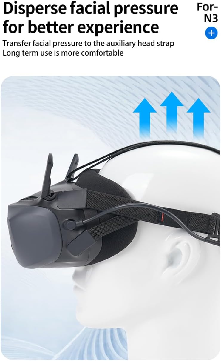 Kopfband-Gurt für DJI Goggles N3, einfach zu tragen, bequem, Kopfband-Gürtel, Dekompressionskopfband