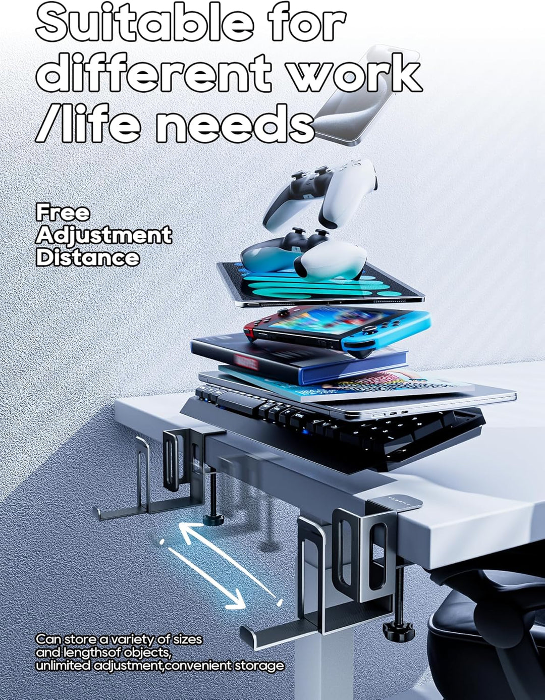 NODOCA Laptop Ständer Vertikal, Aluminium Vertikaler Laptop Ständer, Platzsparender Desktop-Seite Mo