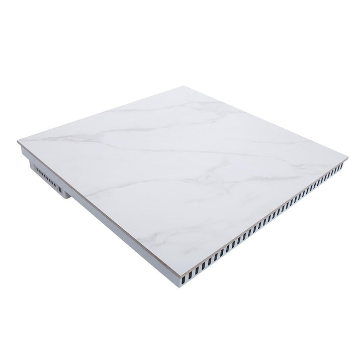 Allpax PaloTerm Infrarotheizung 500 Watt mit Marmoroptik und WiFi-Thermostat - 60 x 60 x 9 cm - zur