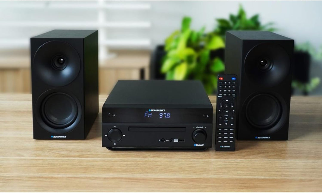 Blaupunkt MS30.02BT Mikro-Stereoanlage Bluetooth HDMI ARC | Optisch USB AUX Radio FM CD 150 W RMS We