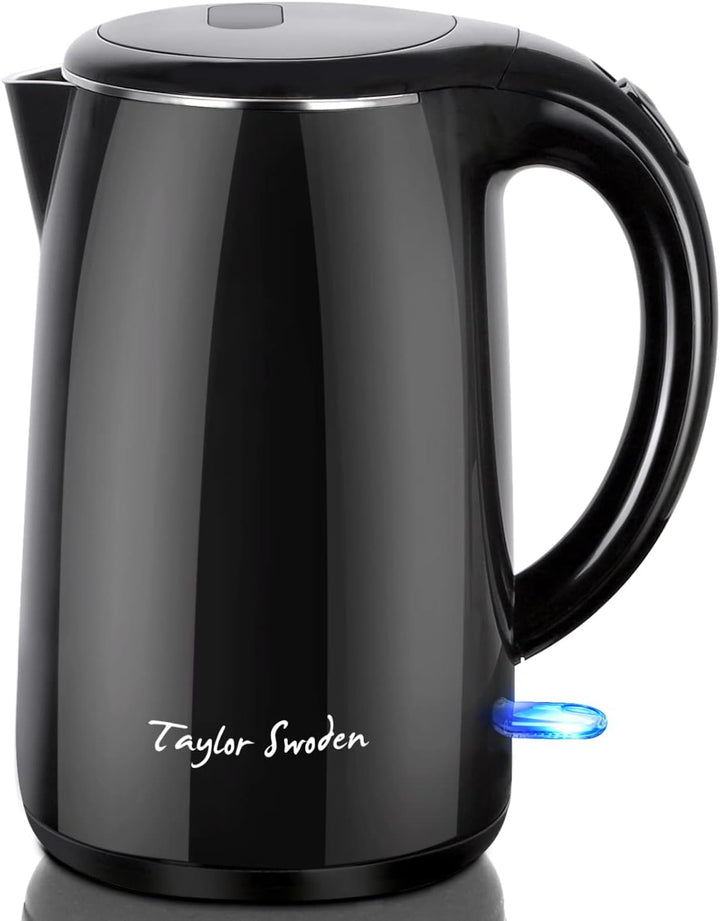 Taylor Swoden Ryan -Wasserkocher Edelstahl | Cool-Touch Doppelwand-Design Wasserkocher | Automatisch