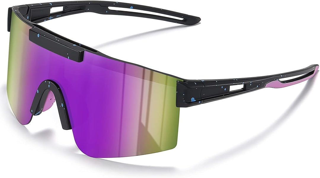 suoso Sportbrille Polarisiert Radsportbrillen Fahrradbrille Schnelle brille für Herren Damen Sport S