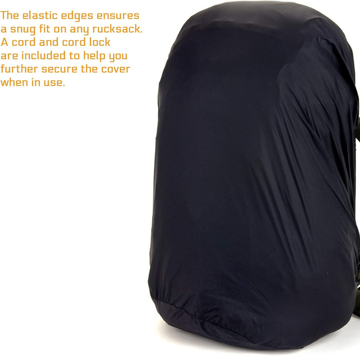 Snugpak | Aquacover | Waterproof Rucksack Cover (2023 Style) 25 Liter Schwarz, 25 Liter Schwarz