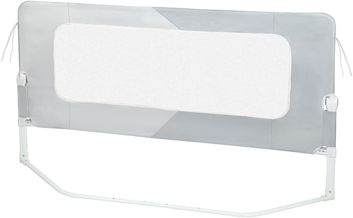 HUOLE Bettschutzgitter mit Verstellbarer Gurte,Rausfallschutz Bett 180° faltbar für Boxspringbett, B