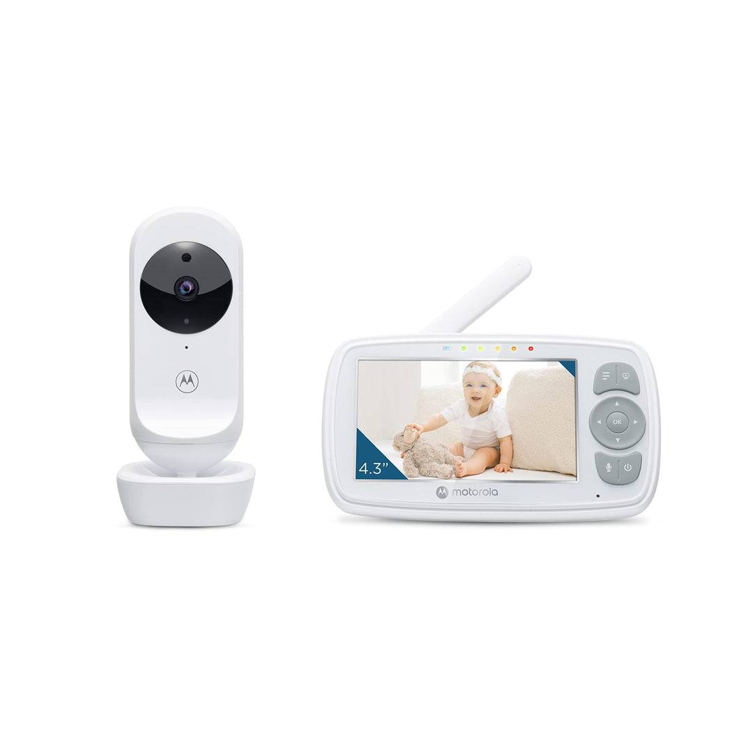 Motorola Baby Ease 34 - Babyphone mit Kamera – 4,3 Zoll Video Baby Monitor HD Display - Nachtsicht,