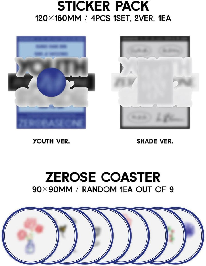 ZEROBASEONE - YOUTH IN THE SHADE (1st Mini Album) (YOUTH ver.), Youth Ver.