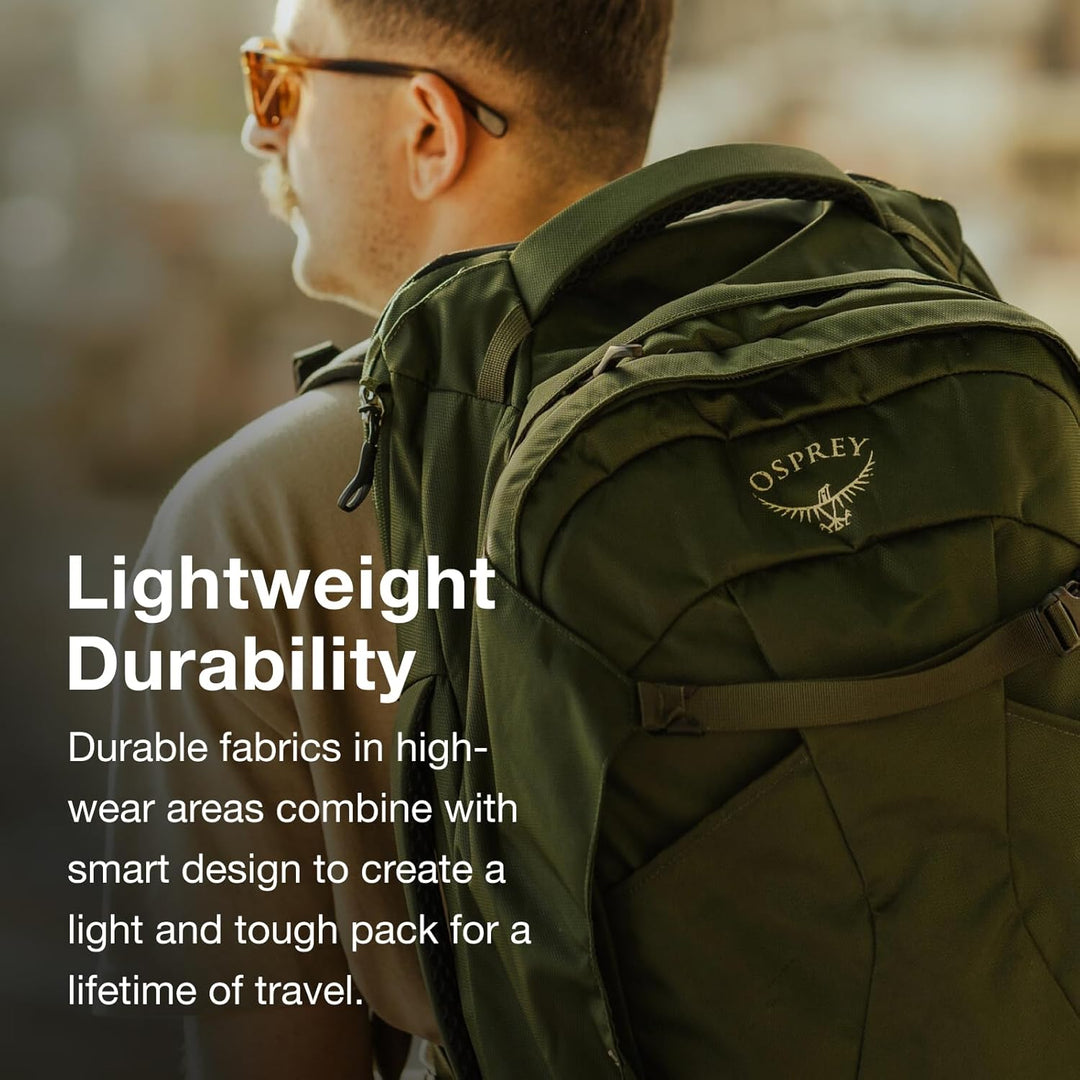 Osprey Farpoint Men's Travel Backpack O/S - Fassungsvermögen 40L Gopher Green, O/S - Fassungsverm&#x