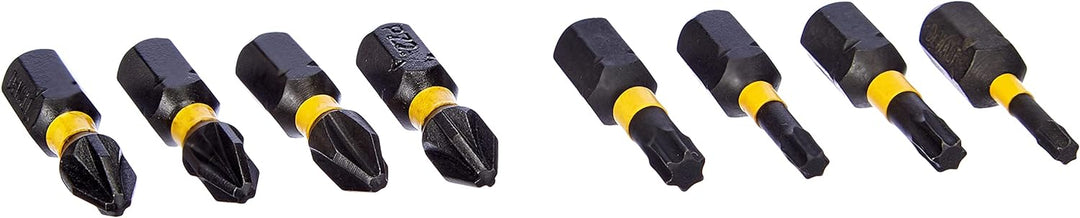 DeWalt Winkelvorsatz (90°, inkl. 9 Bits Extr Impact Torsion, für den Einsatz in Schlagschraubern gee