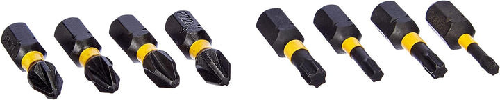 DeWalt Winkelvorsatz (90°, inkl. 9 Bits Extr Impact Torsion, für den Einsatz in Schlagschraubern gee
