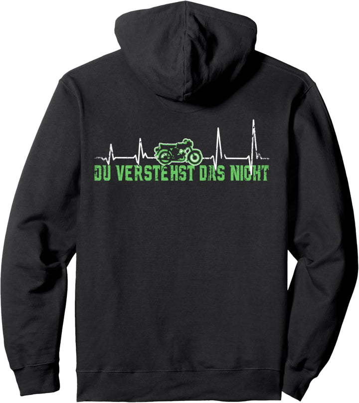 "Du verstehst das nicht" Herzschlag Moped retro ddr fahrzeug Pullover Hoodie