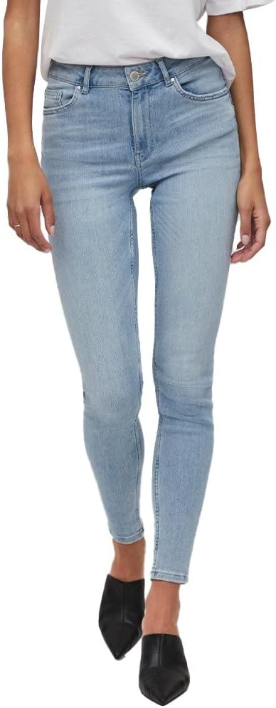 Vila Damen Jeans XS / 32L Light Blue Denim, XS / 32L Light Blue Denim