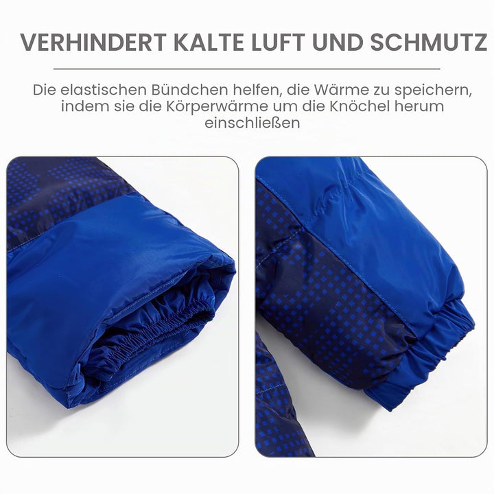 Baby Mädchen Jungen Daunenjacke Schneeanzug mit Künstliches Fell Kaputze Bekleidungsset Kleinkind Ve
