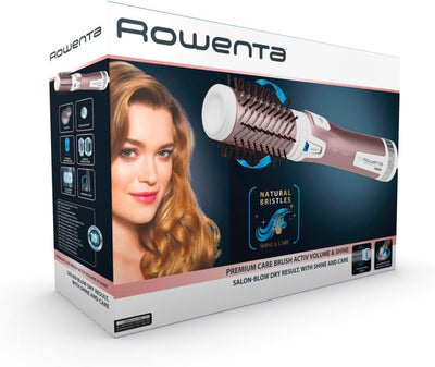Rowenta Warmluftbürste CF9540 Brush Activ Premium Care | Mit Naturborsten | Kaschmir-Keratin-Beschic