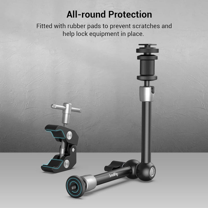 SMALLRIG Super Clamp und Magic Arm (11") mit Kaltschuhhalterung für Monitor, LED-Licht, Mikrofon - 3