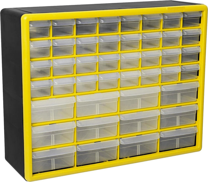 Akro-Mils Kunststoff-Schubladenschrank mit 44 Schubladen für Garagenorganisation, Perlen-Organizer,