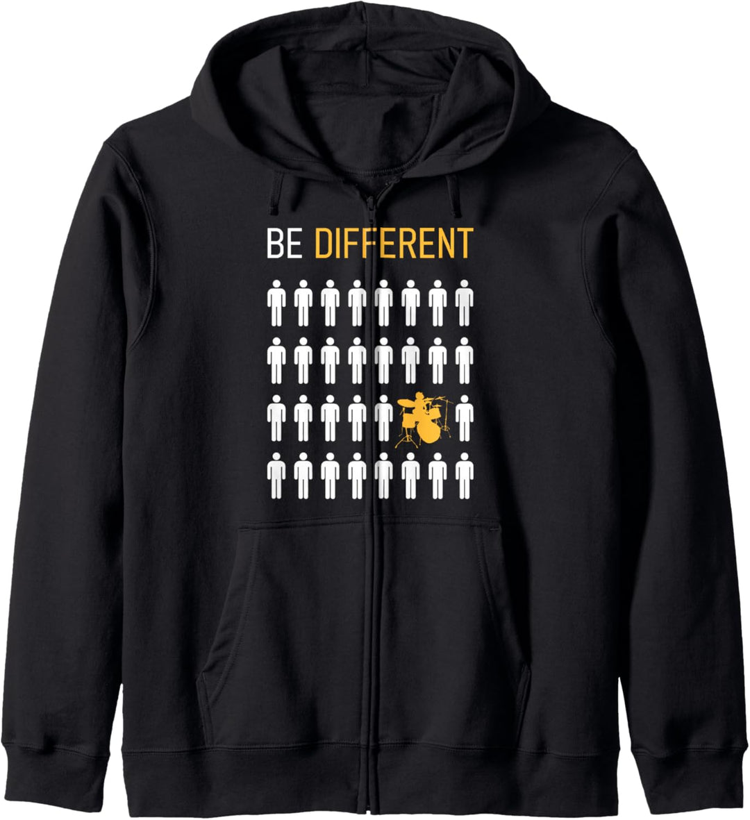 Schlagzeug Drummer Be Different Schlagzeuger Musiker Kapuzenjacke
