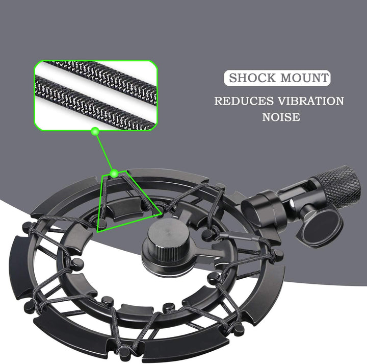 MV7 Shock Mount Mikrofon Reduziert Vibrations Geräusche Passend zum Mikrofonständer Passend für Shur