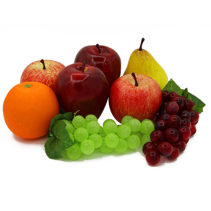 Laiiqi Künstliche Gefälschte Früchte, 8 Stück künstliche Obst-Mittelstücke Esstisch Dekorativ, leben