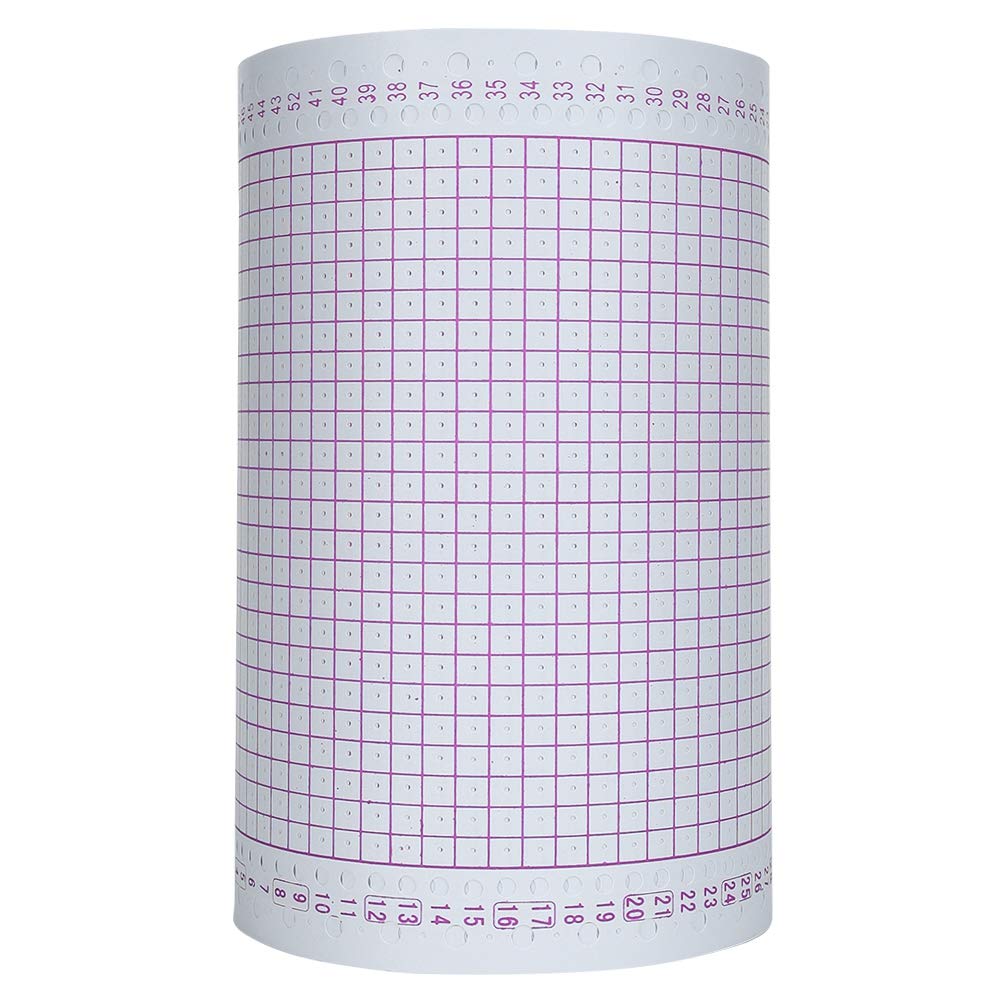 100 Stück/Rolle Strickmaschine Lochkarte Rote Lochkarte 24 Stiche Strickmaschinenteile Zubehör