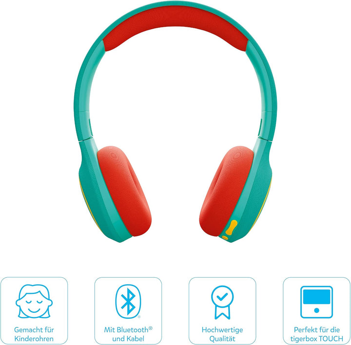tigerbuddies Bluetooth Kinderkopfhörer | grün, grün