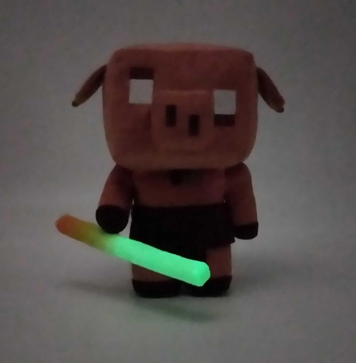 Minecraft Lohen-Runt, im Dunkeln leuchtende Plüschfigur mit Geräuschen, 14 cm, weiche Tierfigur, HHC