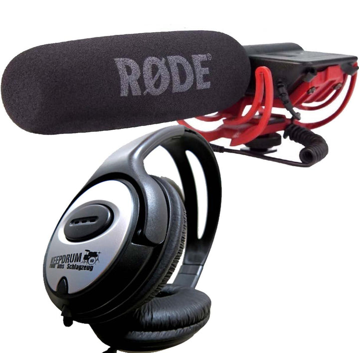 Rode Videomic Rycote Bundle (Rode Videomic + keepdrum Stereo Kopfhörer)