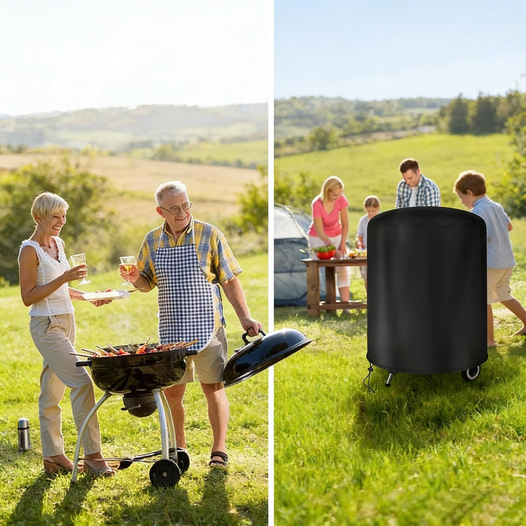 Abdeckung, Grillabdeckung Wetterfest Kugelgrill Abdeckhaube, 420D Oxford Holzkohlegrill Abdeckplane