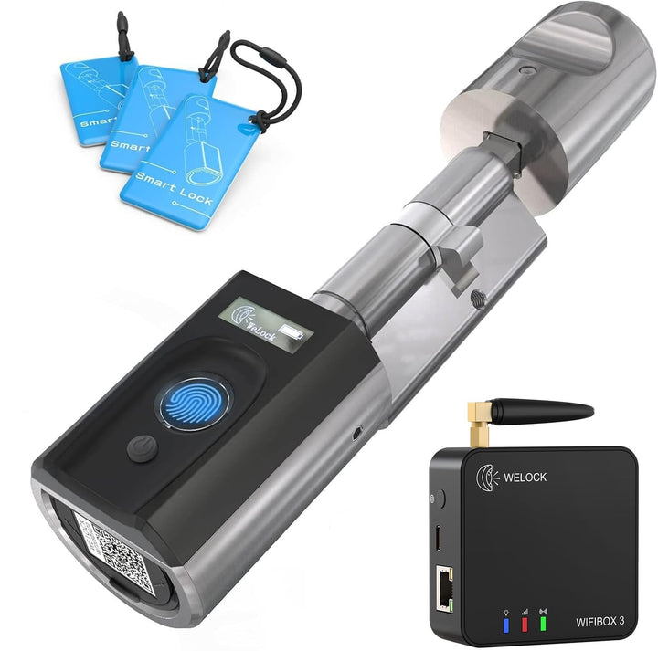 WELOCK Fingerabdruck Türöffner Türschloss Fingerprint Scanner Schloss Elektronischer Schliesszylnder