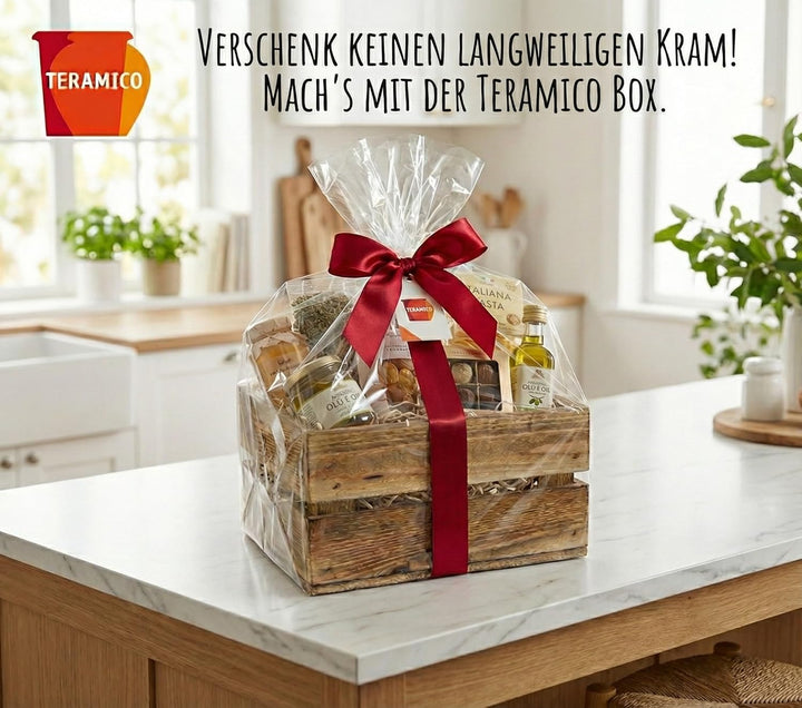 Teramico Set aus 3 geflammten NEUEN Holzkisten (22x20x15 cm) | PERFEKT als GESCHENKBOX oder RUSTIKAL