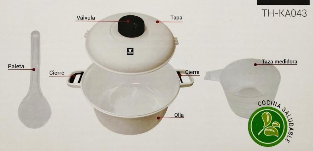 Suinga Mikrowellen-Schnellkochtopf 2,8 L – Gesundes und Schnelles Kochen mit Dampfauslass, Dichtem V