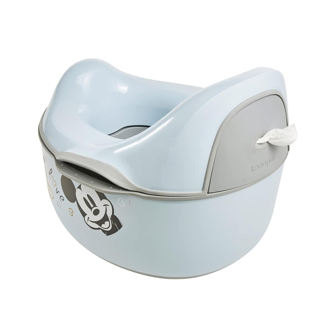 keeeper Mickey Babytopf deluxe 4in1, Töpfchen + Toilettensitz + Hocker + Feuchttuchspender, Ab ca. 1